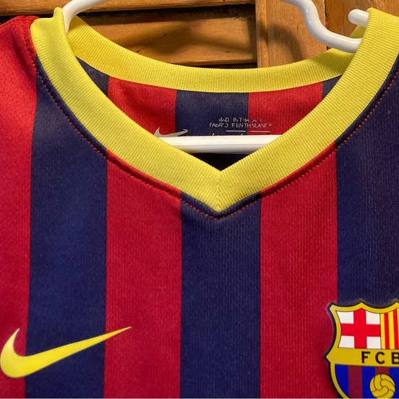 Nike FCB QATAR Blue/Red Soccer Jersey - Picture 4 of 12